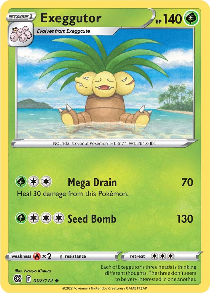 Exeggutor (002/172) [Sword & Shield: Brilliant Stars] | Exor Games Truro