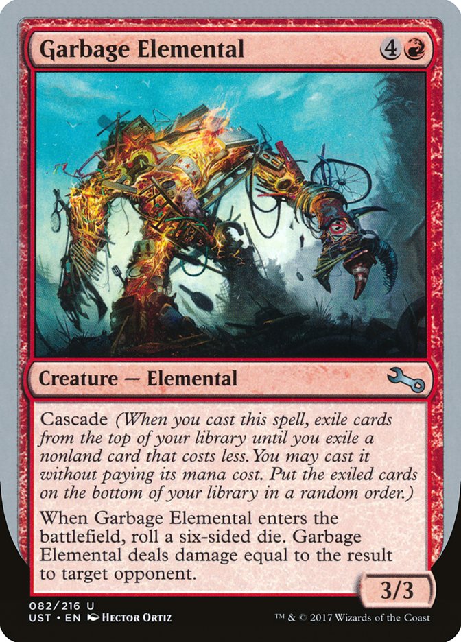 Garbage Elemental (3/3 Creature) [Unstable] | Exor Games Truro