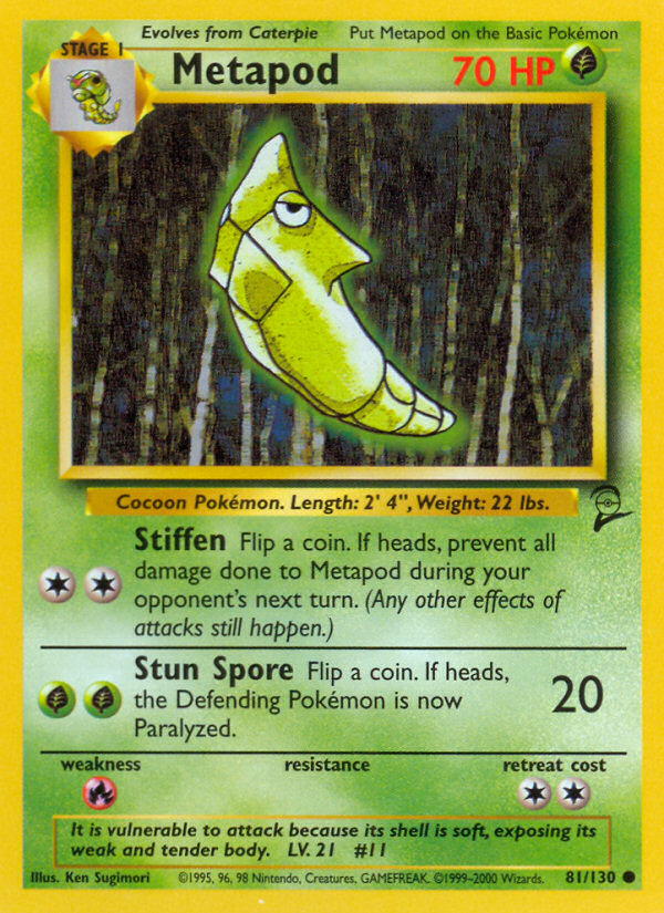 Metapod (81/130) [Base Set 2] | Exor Games Truro