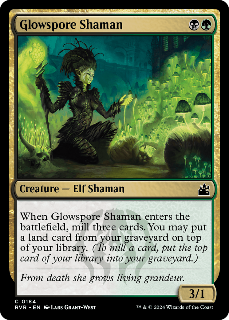 Glowspore Shaman [Ravnica Remastered] | Exor Games Truro