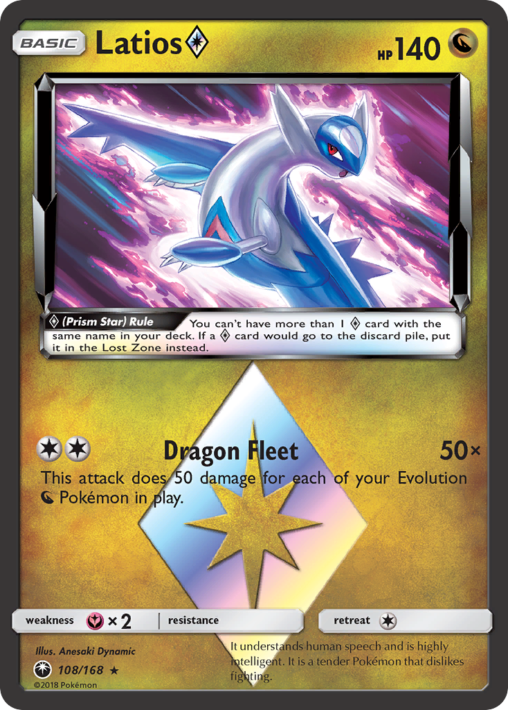 Latios (108/168) (Prism Star) [Sun & Moon: Celestial Storm] | Exor Games Truro