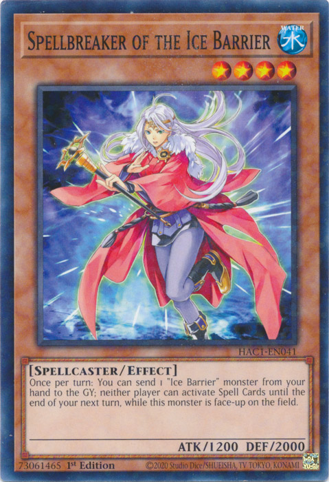 Spellbreaker of the Ice Barrier (Duel Terminal) [HAC1-EN041] Common | Exor Games Truro