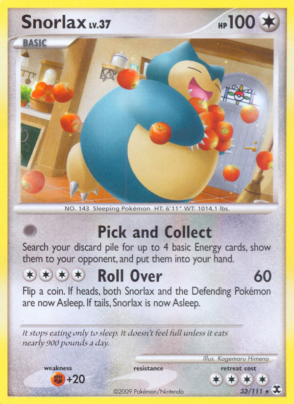 Snorlax (33/111) [Platinum: Rising Rivals] | Exor Games Truro