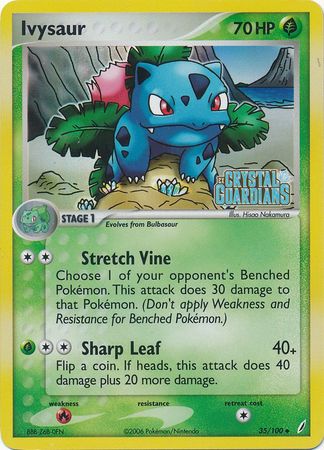 Ivysaur (35/100) (Stamped) [EX: Crystal Guardians] | Exor Games Truro