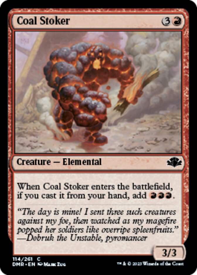 Coal Stoker [Dominaria Remastered] | Exor Games Truro