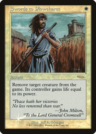 Swords to Plowshares [Friday Night Magic 2001] | Exor Games Truro