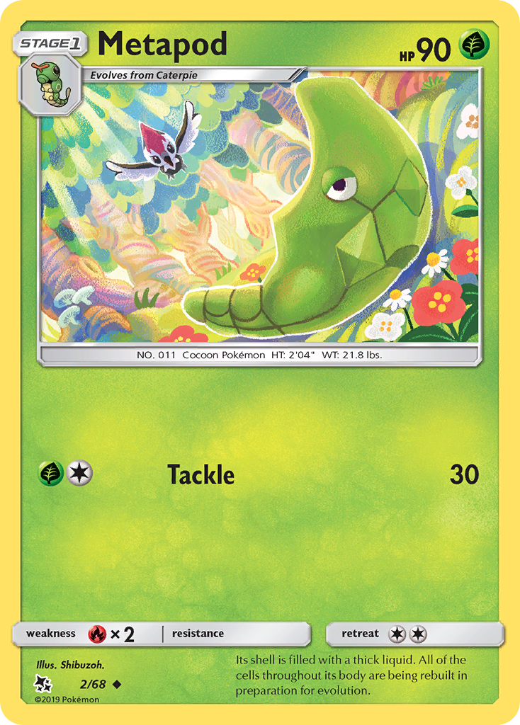 Metapod (2/68) [Sun & Moon: Hidden Fates] | Exor Games Truro