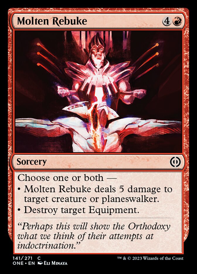 Molten Rebuke [Phyrexia: All Will Be One] | Exor Games Truro
