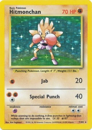 Hitmonchan (7/102) [Base Set Unlimited] | Exor Games Truro