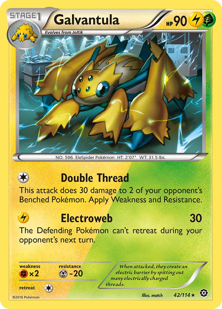 Galvantula (42/114) [XY: Steam Siege] | Exor Games Truro