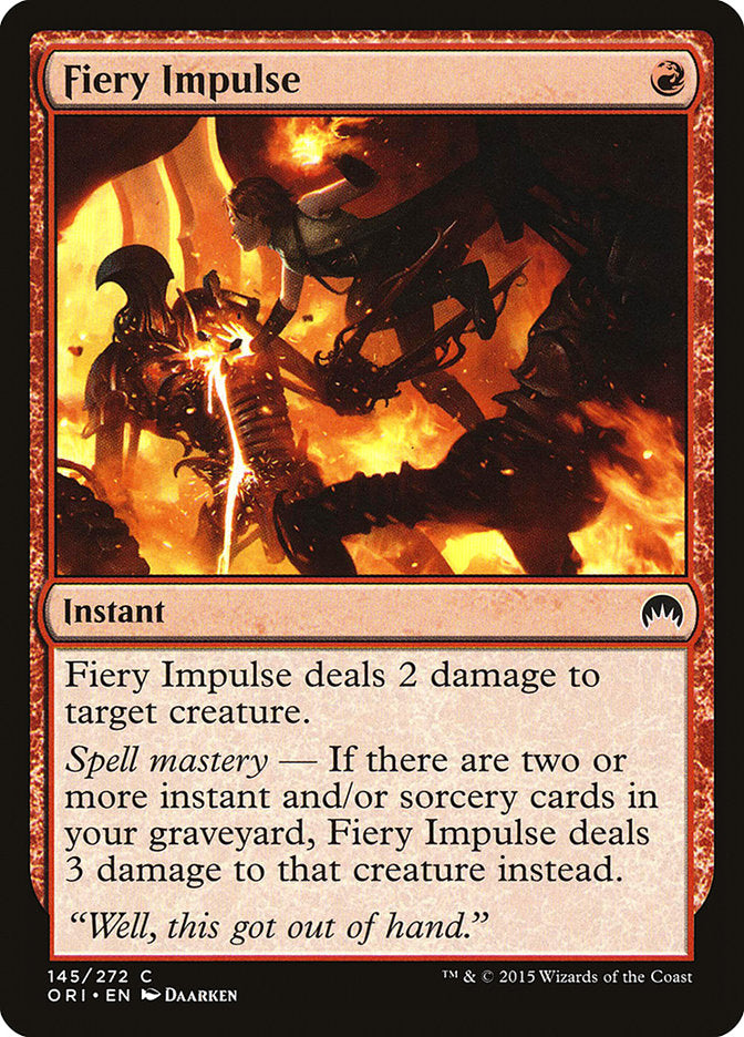 Fiery Impulse [Magic Origins] | Exor Games Truro