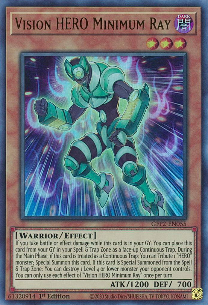 Vision HERO Minimum Ray [GFP2-EN055] Ultra Rare | Exor Games Truro
