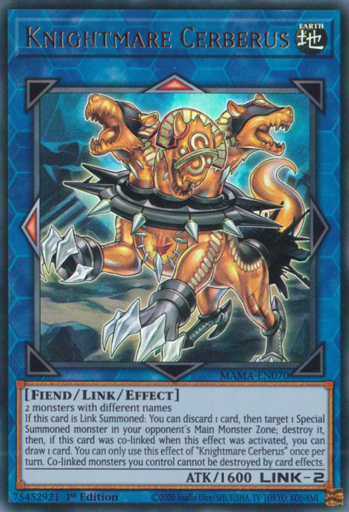 Knightmare Cerberus [MAMA-EN070] Ultra Rare | Exor Games Truro