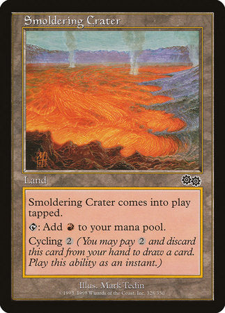 Smoldering Crater [Urza's Saga] | Exor Games Truro