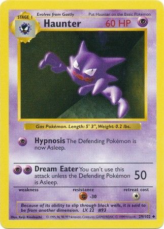 Haunter (29/102) [Base Set Shadowless Unlimited] | Exor Games Truro