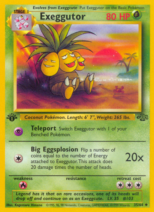 Exeggutor (35/64) [Jungle 1st Edition] | Exor Games Truro