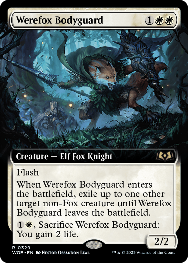 Werefox Bodyguard (Extended Art) [Wilds of Eldraine] | Exor Games Truro