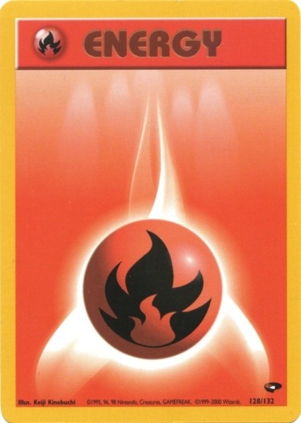 Fire Energy (128/132) [Gym Challenge Unlimited] | Exor Games Truro