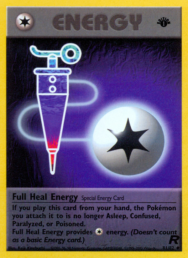 Full Heal Energy (81/82) [Team Rocket 1st Edition] | Exor Games Truro