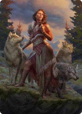 Arlinn, the Pack's Hope 1 Art Card [Innistrad: Midnight Hunt Art Series] | Exor Games Truro