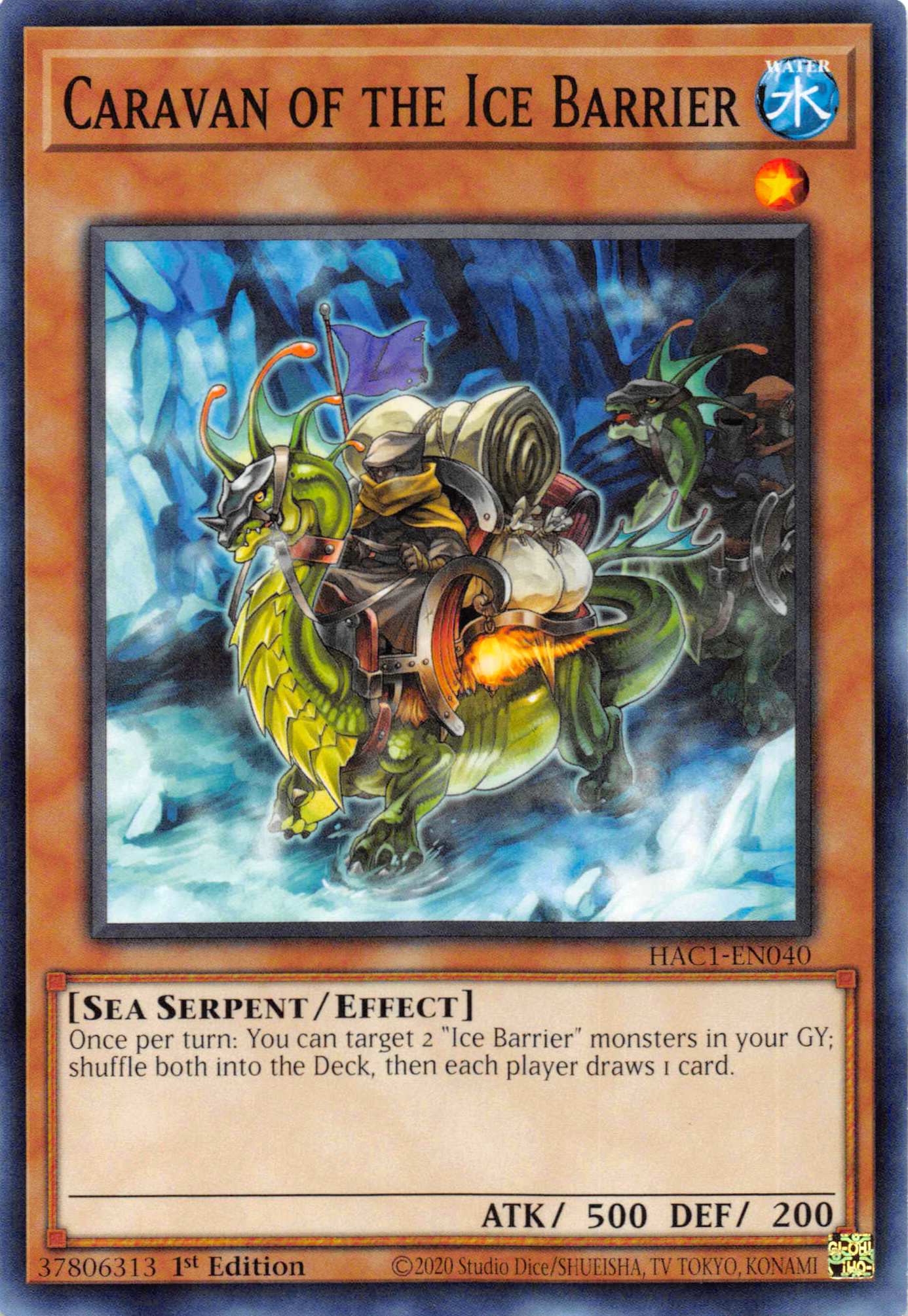 Caravan of the Ice Barrier (Duel Terminal) [HAC1-EN040] Parallel Rare | Exor Games Truro