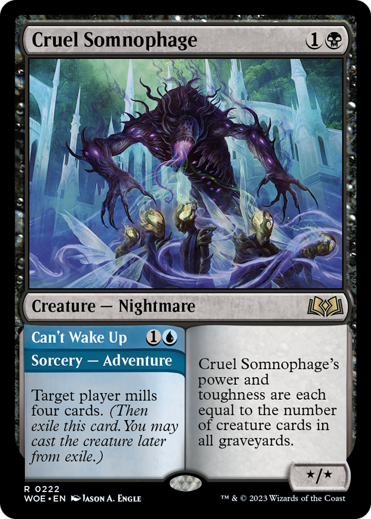 Cruel Somnophage // Can't Wake Up [Wilds of Eldraine] | Exor Games Truro