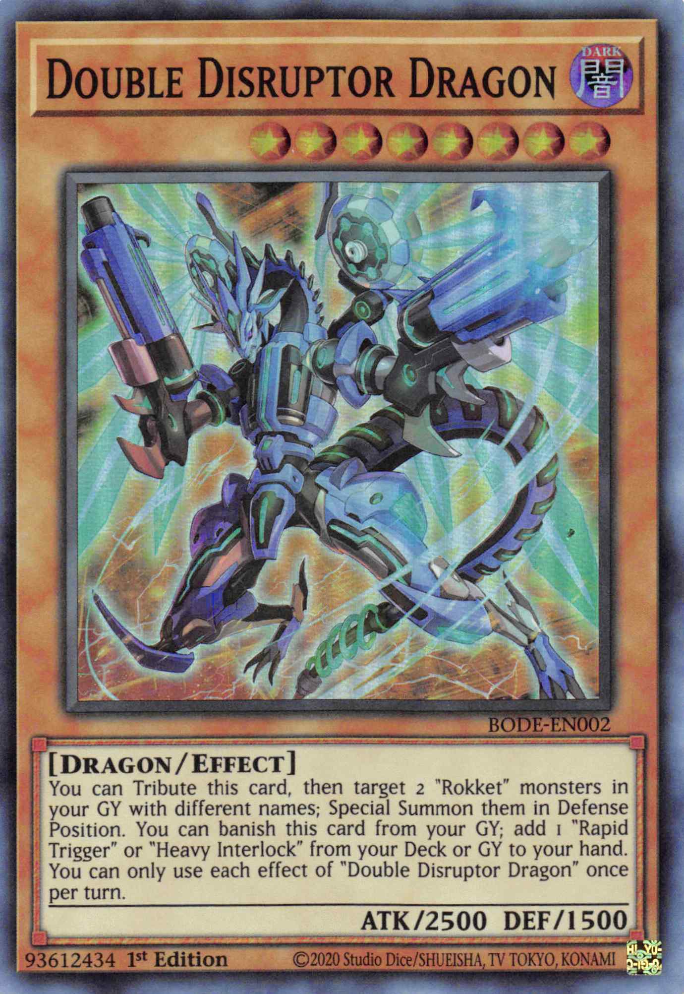 Double Disrupter Dragon [BODE-EN002] Super Rare | Exor Games Truro