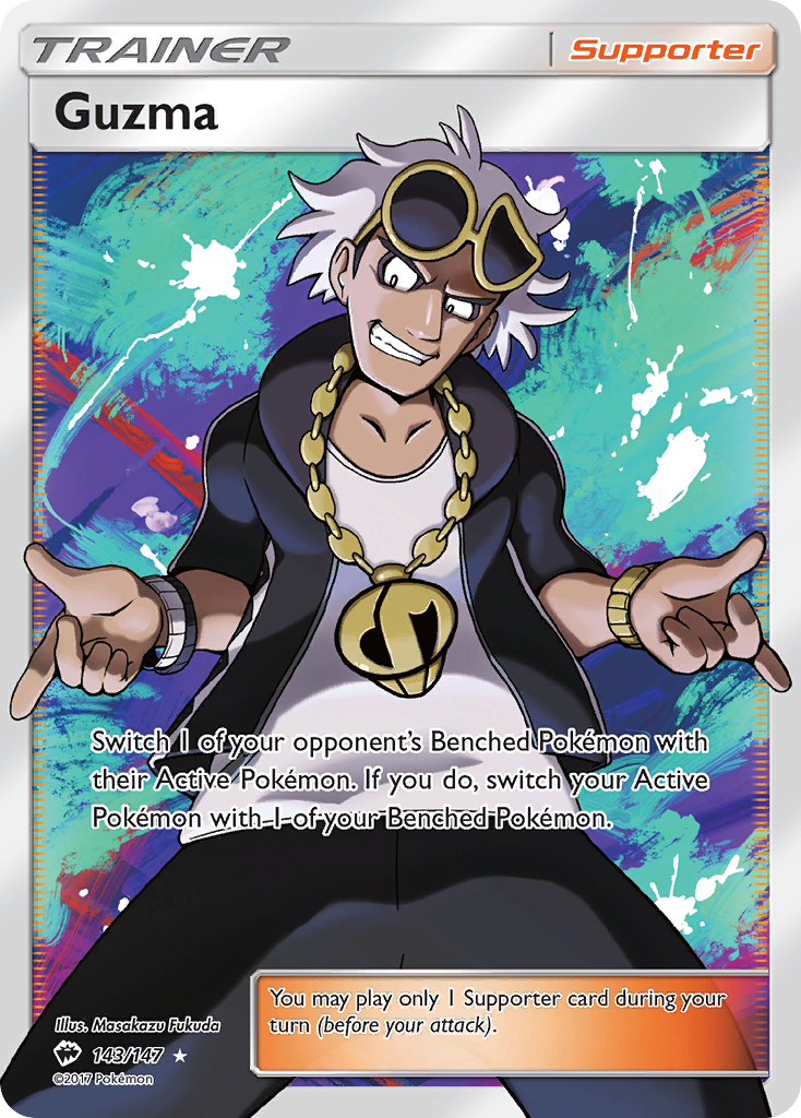 Guzma (143/147) [Sun & Moon: Burning Shadows] | Exor Games Truro