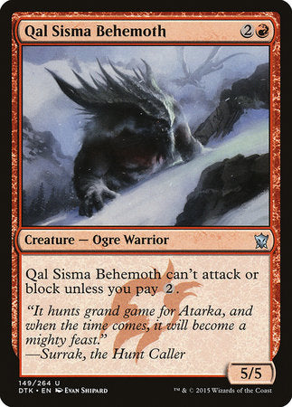 Qal Sisma Behemoth [Dragons of Tarkir] | Exor Games Truro