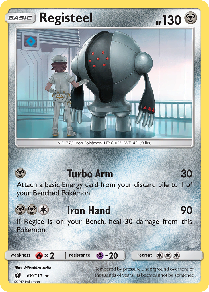Registeel (68/111) [Sun & Moon: Crimson Invasion] | Exor Games Truro