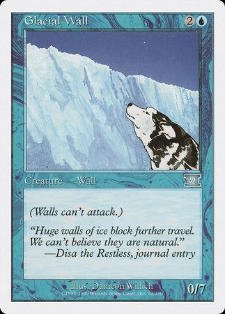 Glacial Wall [Classic Sixth Edition] | Exor Games Truro