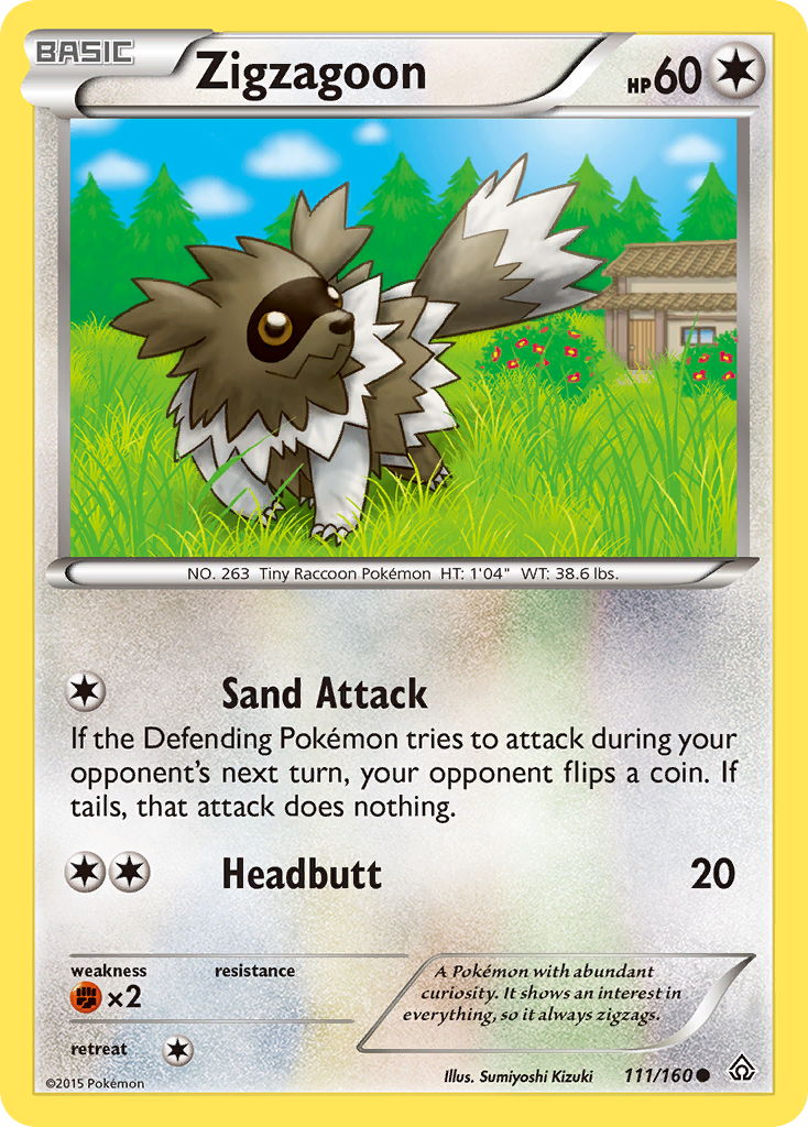 Zigzagoon (111/160) [XY: Primal Clash] | Exor Games Truro