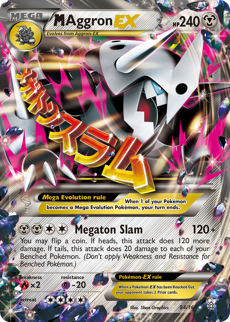 M Aggron EX (94/160) [XY: Primal Clash] | Exor Games Truro