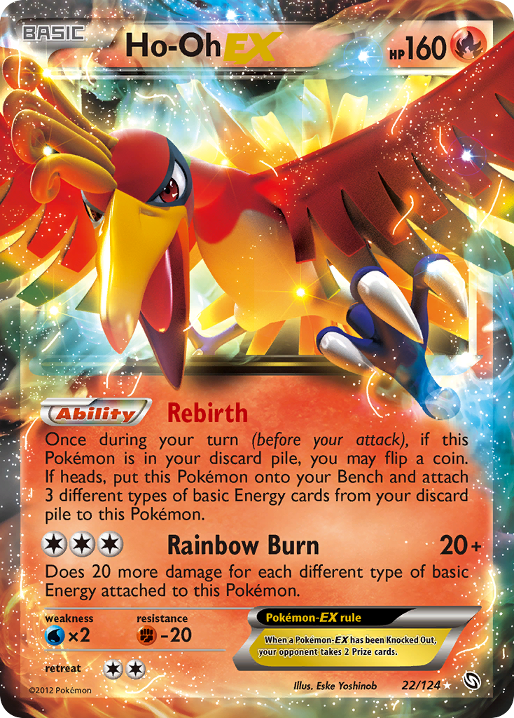 Ho-Oh EX (22/124) [Black & White: Dragons Exalted] | Exor Games Truro