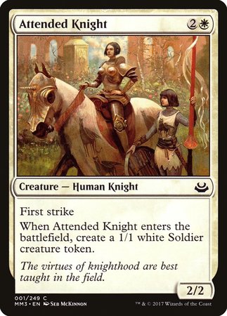 Attended Knight [Modern Masters 2017] | Exor Games Truro