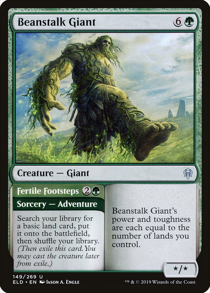 Beanstalk Giant // Fertile Footsteps [Throne of Eldraine] | Exor Games Truro