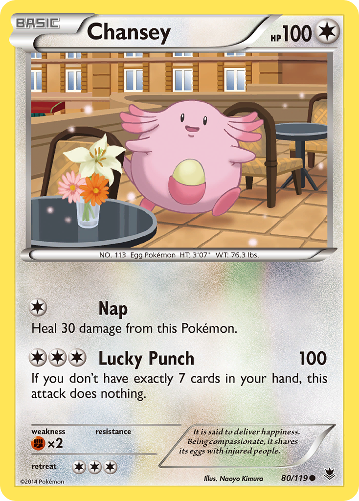 Chansey (80/119) [XY: Phantom Forces] | Exor Games Truro