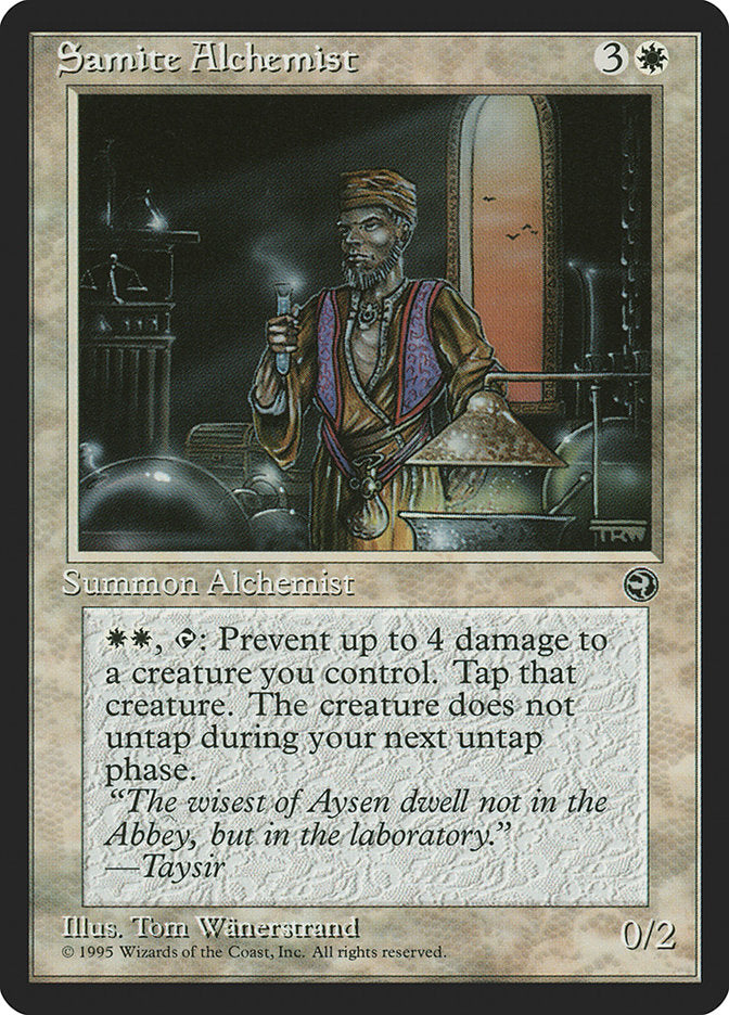 Samite Alchemist (Taysir Flavor Text) [Homelands] | Exor Games Truro