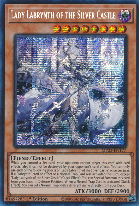 Lady Labrynth of the Silver Castle [MP23-EN177] Prismatic Secret Rare | Exor Games Truro