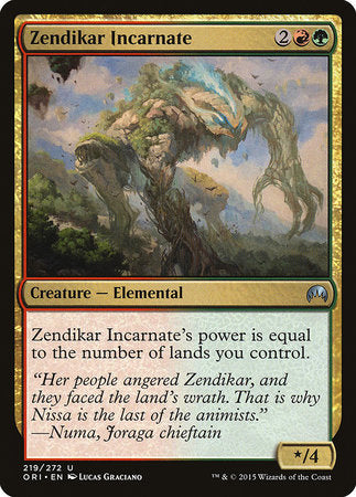 Zendikar Incarnate [Magic Origins] | Exor Games Truro