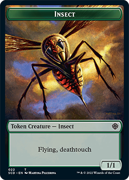 Insect // Soldier Double-Sided Token [Starter Commander Decks] | Exor Games Truro