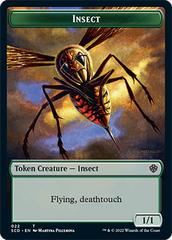 Insect // Cat Double-Sided Token [Starter Commander Decks] | Exor Games Truro