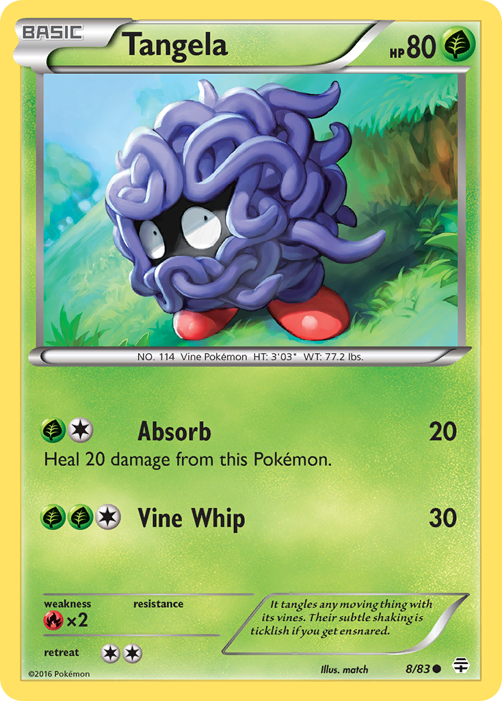 Tangela (8/83) [XY: Generations] | Exor Games Truro