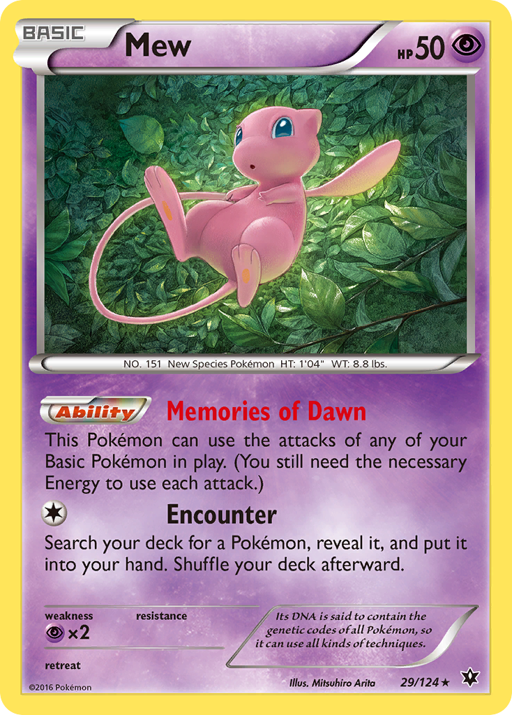 Mew (29/124) [XY: Fates Collide] | Exor Games Truro