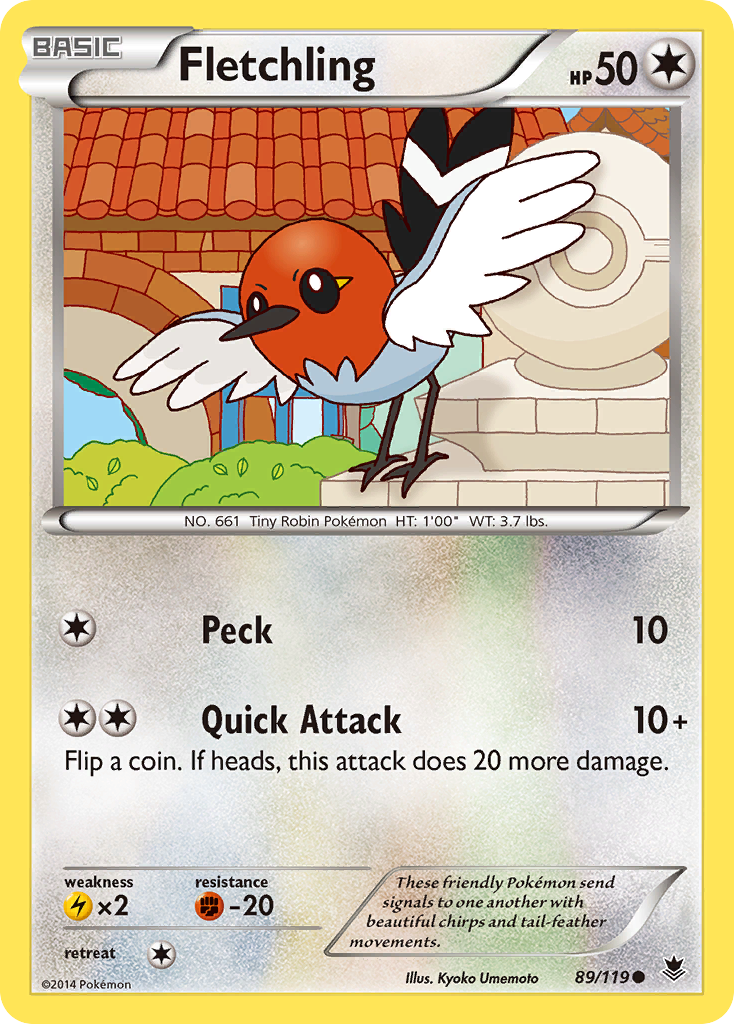 Fletchling (89/119) [XY: Phantom Forces] | Exor Games Truro