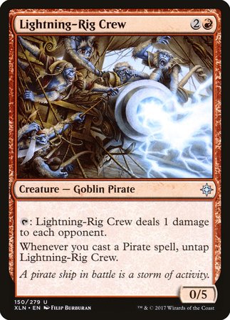 Lightning-Rig Crew [Ixalan] | Exor Games Truro