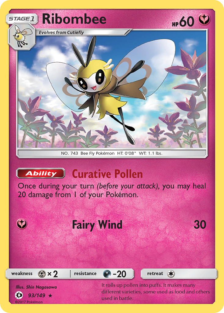 Ribombee (93/149) [Sun & Moon: Base Set] | Exor Games Truro