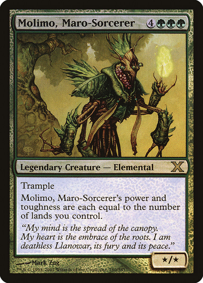 Molimo, Maro-Sorcerer (Premium Foil) [Tenth Edition] | Exor Games Truro