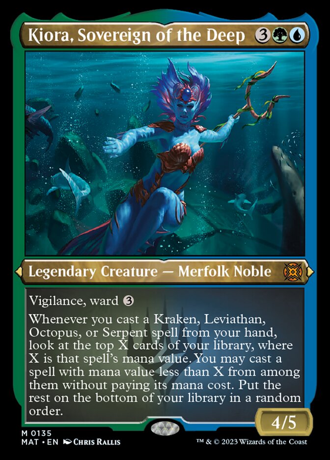 Kiora, Sovereign of the Deep (Foil Etched) [March of the Machine: The Aftermath] | Exor Games Truro