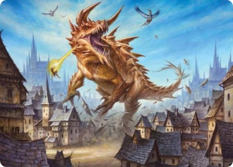 Tarrasque Art Card [Dungeons & Dragons: Adventures in the Forgotten Realms Art Series] | Exor Games Truro